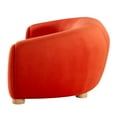 thumbnail image 4 of Sofa, Velvet, Orange, Modern Contemporary Urban Design, Living Lounge Room Hotel Lobby Hospitality, 4 of 7