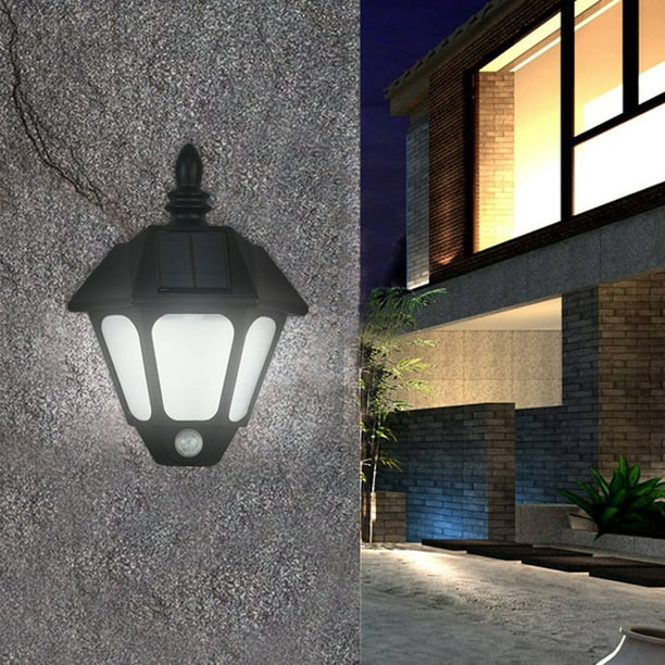 EGNMCR Solar Extérieur Wall Lampe, Wall Lampe comme Luminaire Porche,  Induction Intelligente Light Contrôle Étanche à Haute Température Résistant  Jardin Wall Lampe, Cadeau sur le Dégagement 