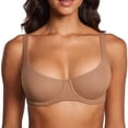 thumbnail image 2 of Nooxsoe Wireless Seamless Bras Sports Bra Tshirt Bra Front Close Bras for Women Underwire Bras for Women Full Coverage Bralettes Lounge Bras for Women Supportive Bra Women’s Bras Brown 42/95C, 2 of 6