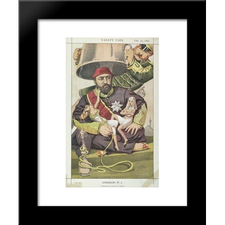 Sovereigns No.50 Caricature of Sultan Abdul Aziz of Turkey 20x24 Framed Art Print by James