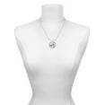 thumbnail image 3 of Delight Jewelry Silvertone Beehive with 2 Bumble Bees Live Ring Charm Necklace, 18", 3 of 4