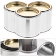thumbnail image 5 of CIMAXIC 8PCS Paint Mixing Iron Can Round Metal Oil Paint Cans Portable Printing Ink Storage Can Practical Paint Storage Can Sturdy Oil Ink Container for Home Store(0.3L Silver),3.15"X3.15"X2.6", 5 of 5