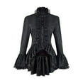 thumbnail image 1 of Coswear Haut en Dentelle Gothique Manches Longues Style Élégant Robe de Cour, 1 of 6