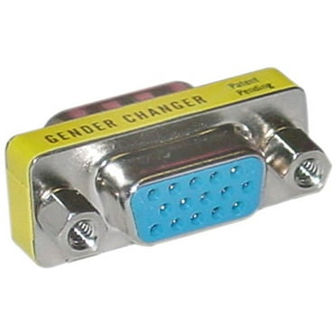 10-Pack VGA Male To Female Adapters - HD15 Gender Changer Couplers For Monitor, Projector, PC