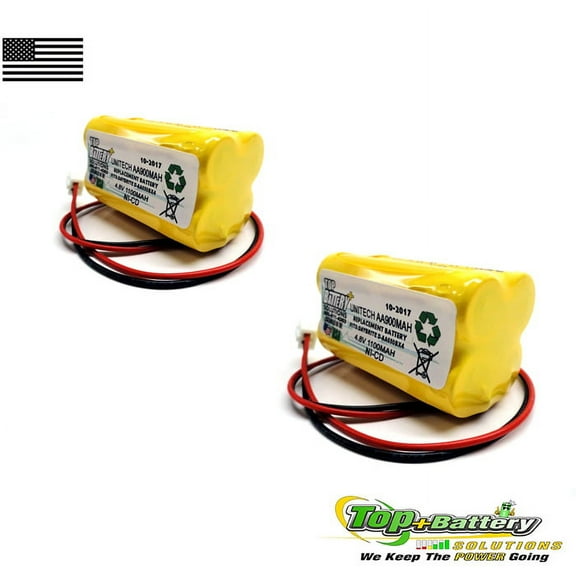 Unitech Ni-CD AA900mAh 4.8V Replacement Battery Extended Power Qty.2