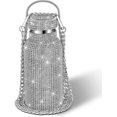 thumbnail image 1 of Diamond Water Bottle Bling Rhinestone Stainless Steel Thermal Bottle Refillable Water Bottle Insulated Water Bottle Glitter Water Bottle with Chain fo, 1 of 4