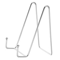 HOMEMAXS  Display Stand Holder Plate Stands Table Top Easel Office Silver