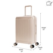 iFLY Rise 20 Expandable Hardside Carry-on Spinner Luggage, Sand