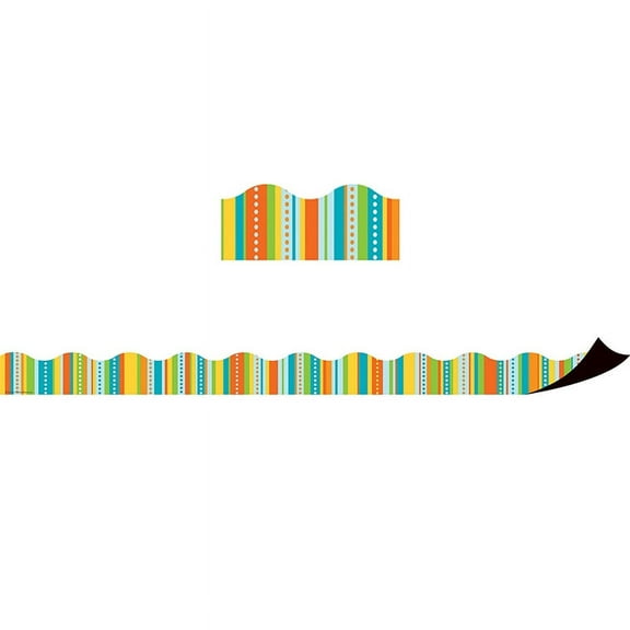 TCR77130 - Magnetic Borders, Zany Stripes by Teacher Created Resources