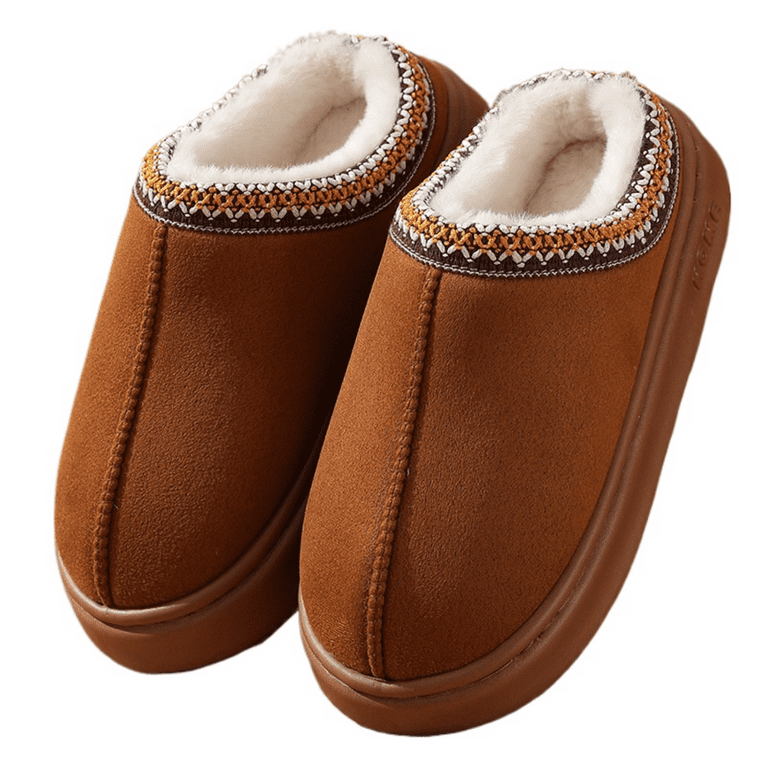 Fuzzy ankle slippers best sale