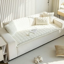 SPOORYYO Pet Friendly Sofa Cushion Couch Cover, Fuzzy Thick Soft Sofa Slipcover Protector, 60x90cm