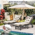 thumbnail image 2 of Outdoor Lounge Chair Cushions, Waterproof Patio Furniture Lounge Chair Pads, Thicken 4" Bench Seasonal Replacement Cushions for Outdoor Indoor Pool Sand Beach Lawn, 2 of 7