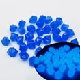 thumbnail image 1 of 300 piedras luminosas • Guijarros luminosos multicolores para decoración de jardines, acuarios y piscinas • Piedras luminosas de 1,4x1,1 cm para relleno de pasarelas, paisajes y jarrones, 1 of 4