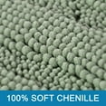 thumbnail image 3 of Bathroom Rugs Bath Rugs for Bathroom Non Slip Bath Mats Extra Thick Chenille Striped Rug 17" x 24" Absorbent Soft Shaggy Washable Dry Fast Bath Mats for Bathroom Floor - Sage, 3 of 6