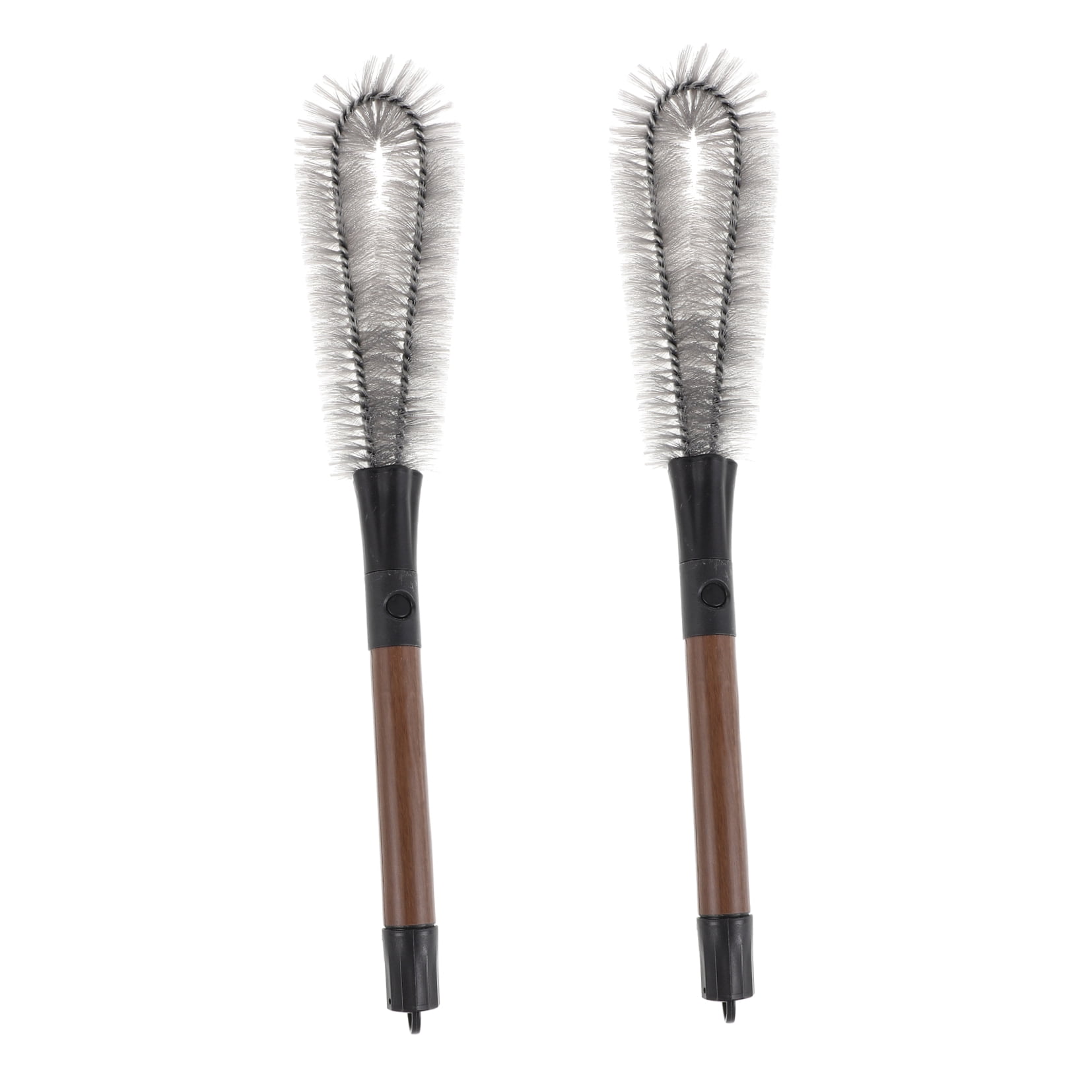 ELAYARD 2Pcs Kitchen Scrub Brush with Detachable Handle for Deep Cleaning Bottles and Juicers