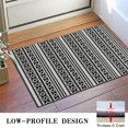thumbnail image 3 of Bohemian Retro Floral Non-Slip Entryway Door Mat,Boho Indoor Decor Durable Low Plush Door Mat,Washable Welcome Rug for Patio Hallway Home Decor 16x47 Inches, 3 of 6