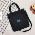 thumbnail image 2 of Bolsos hombro lona ​​bolso cruzado bolso para mujer bandolera gran capacidad sencillo chicas, 2 of 6
