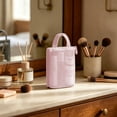 thumbnail image 4 of Toiletry Bag Travel Mesh Hand Storage - Breathable Drainage Fitness Bag Waterproof Wear-Resistive Polyester Large Capacity Portable Carry, Pink, JKODE, 4 of 6