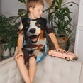 thumbnail image 4 of Balery Playful Smile Cute Dog Conjunto de Pijama Infantil de Manga Corta con Estampado – Ropa de Dormir de Algodón Suave-XX-Large, 4 of 6