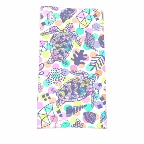 AUQ Beach Towels,150D Staple Fiber Personalized Beach Towels for Kids,Quick-Dry Feel Quick Dry Beach Towel,Style1,16"x35"