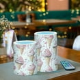 thumbnail image 3 of Yayeee Flameless Candles with Remote Flickering Battery Operated Multi Color Changing, Pink Ice Cream Pattern, 3 of 7