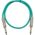 thumbnail image 2 of Seismic Audio SASTSX-3 - Audio cable - mono jack male to mono jack male - 91 cm - shielded - green (pack of 6), 2 of 3