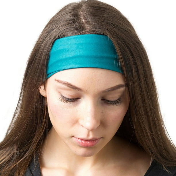 RiptGear - RiptGear Yoga Headbands for Women and Men Teal Solid ...