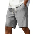 thumbnail image 3 of Bxsruta Men's Lightweight Drawstring Athletic Shorts Nylon Spandex Blend with Pockets for Casual Wear and Workout, 3 of 7