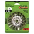 thumbnail image 2 of Gator 4 in. Coarse Knotted/Twisted Wire Wheel Brass Coated Steel 13300 rpm 1 pc, 2 of 2