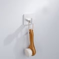 thumbnail image 4 of Robe Albornoz gancho de pared Cocina montada en la pared Closet Baño Baño Perchas Ropa Bolso Colgante Soporte Soporte Silver 2 piezas Jumpingount  HA010231-02B, 4 of 6