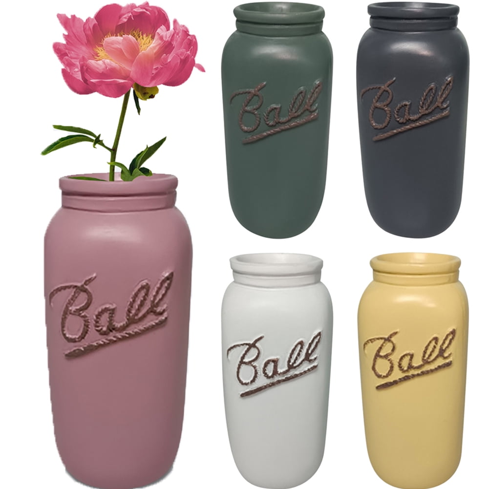 Flower Pots for Indoor Plant, Mason Jar Farmhouse Decor Plant Vases
