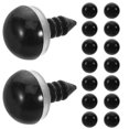 thumbnail image 1 of unbranded 100Ud Ojos Plásticos Negros Para Artesanía En Muñecos Y Proyectos DIY De Peluches, 1 of 8
