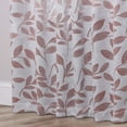 thumbnail image 6 of Superior Blackout Leaves Light Filtering Rod pocket Curtain Panel Set, 36"x72", Champagne, 6 of 9