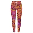 thumbnail image 3 of MKLEKYY Leggings deportivos para mujer, pantalones de yoga deportivos de cintura alta ajustados a la moda informal para mujer, leggings estampados, 3 of 3