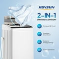 thumbnail image 3 of VINGLI 30LBS Full-Automatic Electric Laundry Machine，Large Capacity, Portable Washing Machine with Stainless Steel Drum, 110V Compact Washer, Washer and Dryer Combo for Apartment, Dorms, RV, Grey, 3 of 14