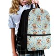 thumbnail image 3 of Uourmeti Polyester School Backpack Daypack with Highland Cow Floral Pattern - Spacious for Student Travel and Daily Use, 3 of 6