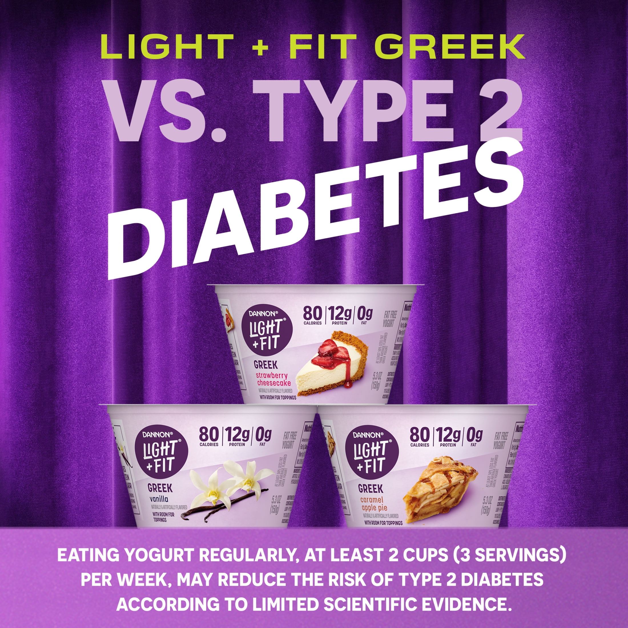 Light + Fit Strawberry Cheesecake Greek Fat Free Yogurt Cup, 5.3 oz