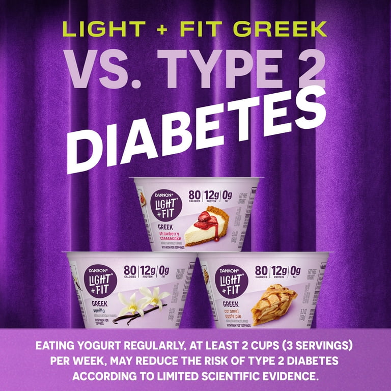 Light + Fit Banana Cream Greek Fat Free Yogurt Cup, 5.3 oz