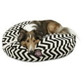 thumbnail image 2 of Majestic Pet | Chevron Round Pet Bed For Dogs, Removable Cover, Black, Medium, 2 of 6