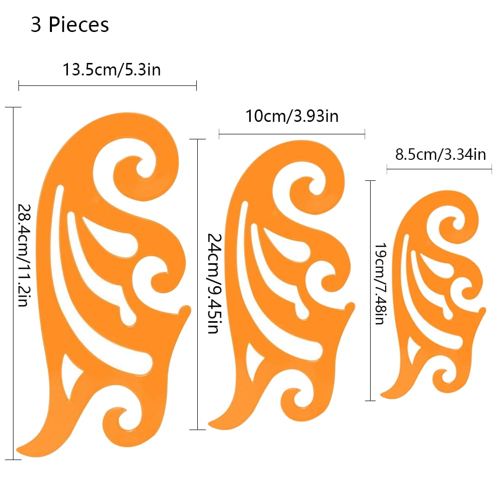akoyovwerve french curve and template ruler set drawing