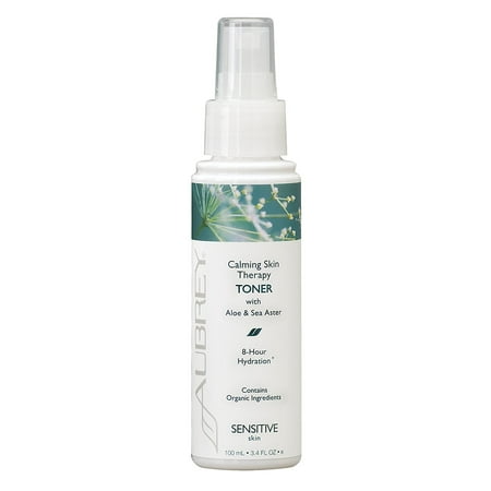 Sensitive Skin Toner - Calming Skin Therapy Toner * Alcohol-Free Toner For Sensitive Skin * with Aloe Vera & Sea Aster - 3.4oz, Aubrey Organics By Aubrey Organics