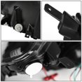 thumbnail image 4 of Nuvision for 01-03 Honda Civic Coupe Sedan LED DRL Projector Headlight Lamps Black/Clear, 4 of 12