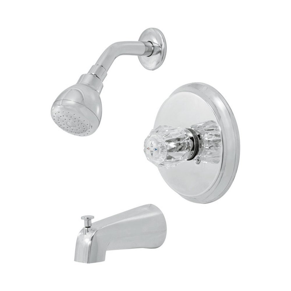 OakBrook Essentials One Handle Tub and Shower Faucet, Chrome Walmart