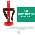 thumbnail image 4 of Pawsdot Wall Mounted Fire Extinguisher Bracket Iron Red 1Set Hotel, 4 of 5