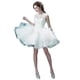thumbnail image 4 of Vestido de novia corto de encaje blanco para cena, reunión anual, dama de honor, grupo de hermanas, vestido para mujer, 4 of 5