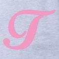 thumbnail image 2 of CafePress - T Pink Initial_Tr - Cute Infant Baby Football Bodysuit, 2 of 3