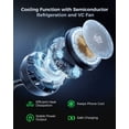 thumbnail image 2 of 5 in 1 Wireless Charging Station with Alarm Clock, Bluetooth Speaker & Ambient Light, 45W GaN Fast Charger Included, 25W Magnetic Charger for Phone Earbuds Watch, Office & Bedside and Travel, 2 of 8