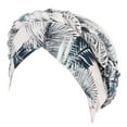 thumbnail image 2 of Herrnalise Women Floral Braid India Hat Muslim Ruffle Chemo Beanie Turban Wrap Cap, 2 of 2