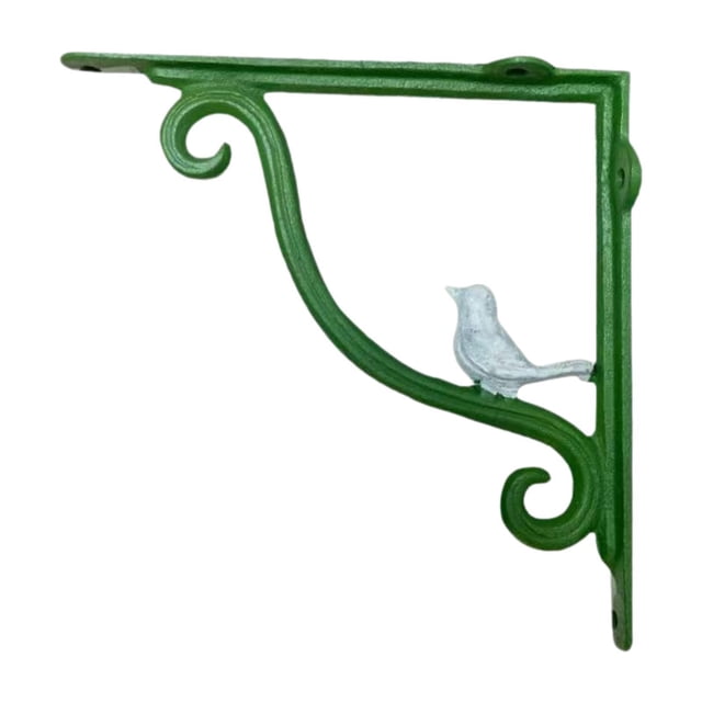 Soporte de pared de jardín al aire libre Coste de flores colgantes de arte decoración del hogar estante de hierro retro coleccionable para aves