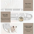 thumbnail image 3 of 8PCS Syrian Hamster Tube Set,Transparent Pet Cage Curvy Tunnel Kit DIY Dwarf Hamster Toy Tube Small Animal External Accessories Adventure Pipe for Mice Rat, 3 of 6